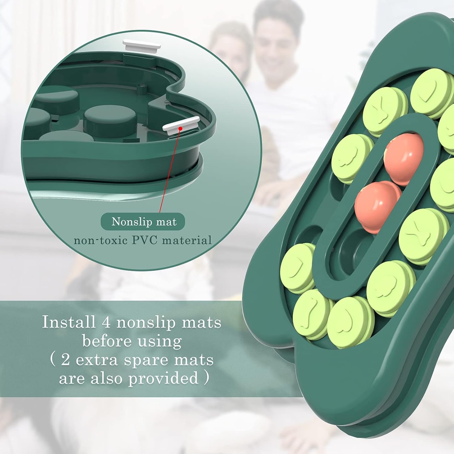 [Difficulty-Level Adjustable] Dog Puzzle Toys, Interactive Dog Toys for IQ Training & Mental Enrichment, Bone Shape Dog Enrichment Toy Gifts for Puppy Treat Dispensing